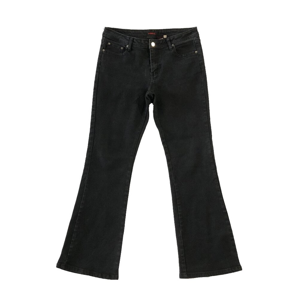 Zana Di Jeans Womens Size 13/14 Black Dark Wash Stretch Bootcut